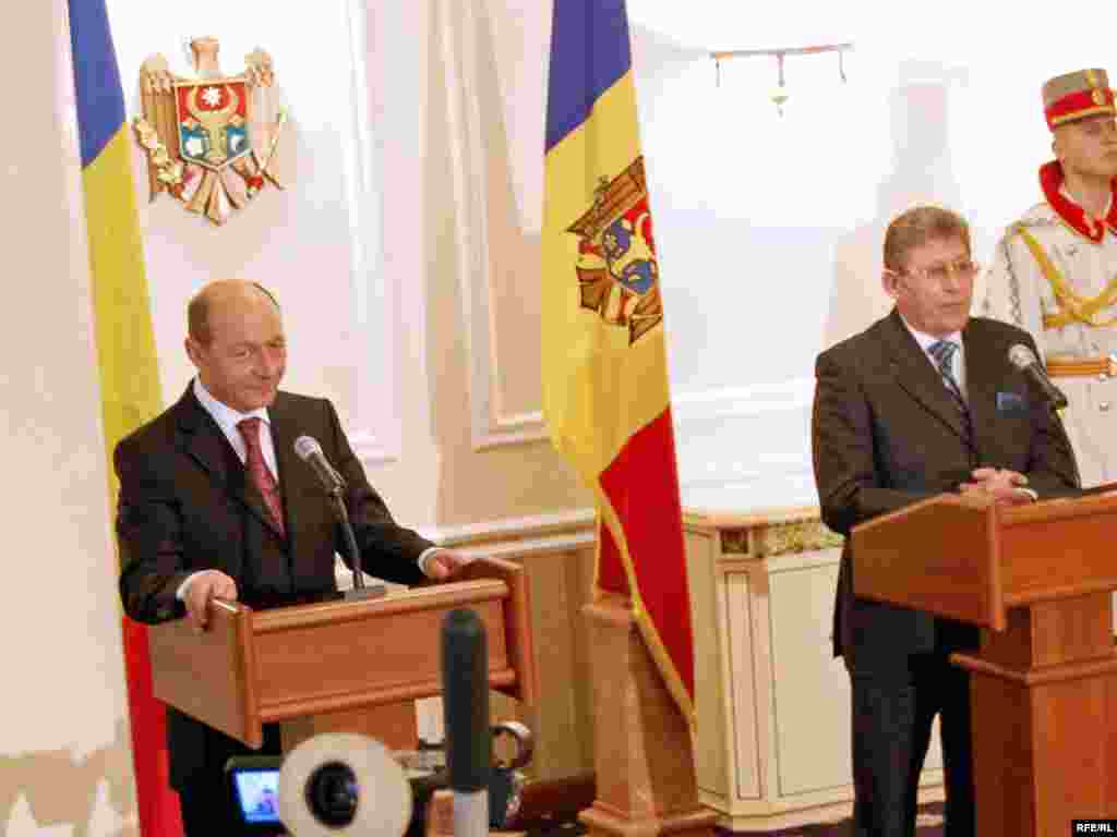 Conferința de presă a celor doi președinți