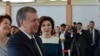Шавкат Мирзияев и первая леди Узбекистана в Бишкеке
