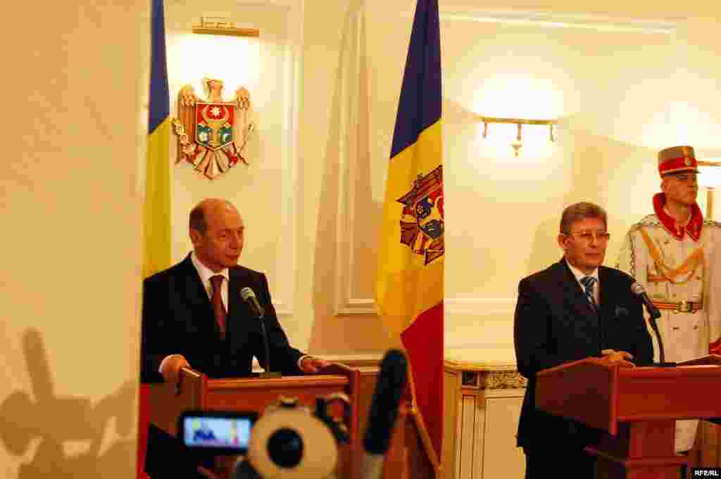 Conferința de presă a celor doi președinți