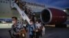 U.S. soldiers arrive in Georgia for the Agile Spirit military exercise.