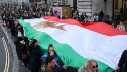 تجمع اعتراضی در لندن. یک‌شنبه ۲۸ دی