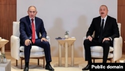 UAE - Armenian Prime Minister Nikol Pashinian and Azerbaijani President Ilham Aliyev meet in Abu Dhabi, February 4, 2026.