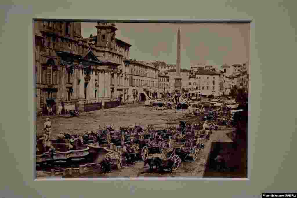 Georg (Giorgio) Sommer, Roma, Zi de tîrg în Piazza Navona, 1862