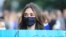 Младо момиче по време на протест в София. Снимката е илюстративна. 