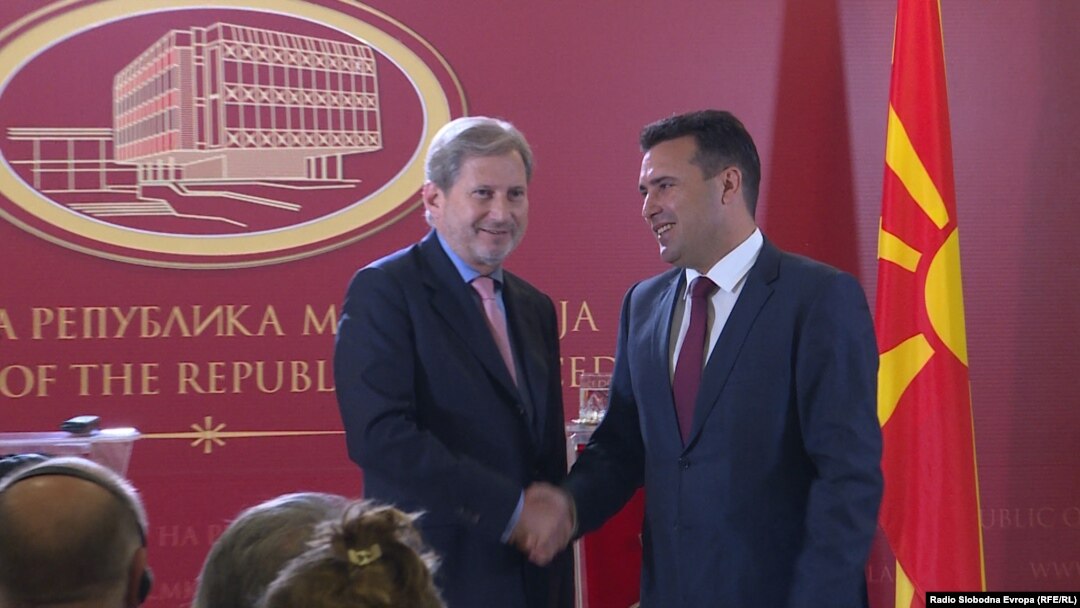 Han i Zaev u Skoplju 17. jula 2018