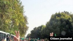 نمایی از تظاهرات گسترده مخالفان در «روز قدس» امسال 