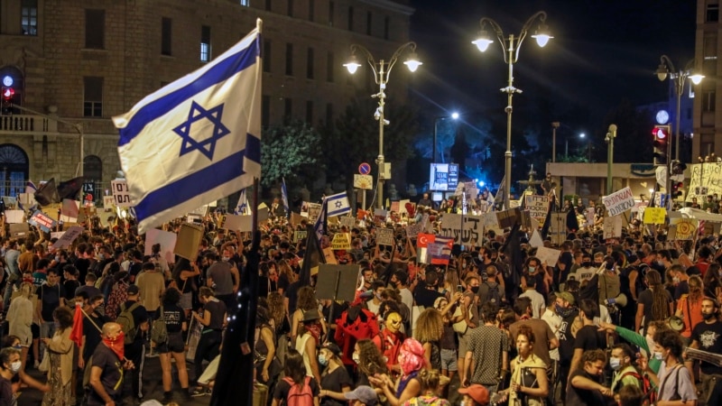 Апсења и судири на протестите против израелскиот премиер Нетанјаху