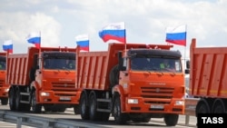 Президент России Владимир Путин открыл движение по трассе «Таврида». Крым, 27 августа 2020 года