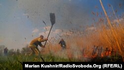 Пожежа біля села на Полтавщині, квітень 2019 року