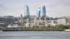 AZERBAIJAN -- A view of Baku with the Flame Towers, September 27, 2018