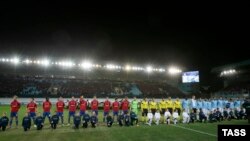 CSKA Moscow played three UEFA Champions League games behind closed doors after racist incidents at this game with Manchester City in Moscow in October 2013.