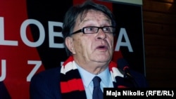 Miroslav Ćiro Blažević u vrijeme kad je vodio klub Sloboda u Tuzli, 2014. godine