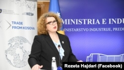 Ministrja në detyrë e Industrisë, Ndërmarrësisë dhe Tregtisë, Rozeta Hajdari.