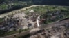 Bosnia and Herzegovina -- Drone shots of the village of Donja Jablanica, devastated by flash floods and landslides, Jablanica, October 7, 2024