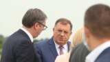 Milorad Dodik sa predsednikom Srbije Aleksandrom Vučićem u Banjaluci