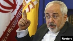 Могаммад Джавад Заріф під час візиту до Мадрида, 14 квітня 2015 року