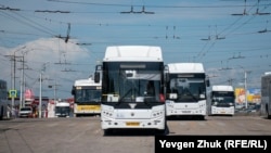 Пассажирский автобус в Севастополе, иллюстрационное фото