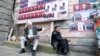 Georgia -- election campaign billboards and posters in Tbilisi, 19May2010