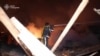 Emergency responders are seen extinguishing fires following a Russian drone strike (Source: State Emergency Service of Ukraine)