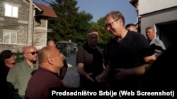 Predsednik Srbije Aleksandar Vučić u poseti porodičnoj kući u Čipuljićima u Bosni i Hercegovini, 3. avgust 2026. 