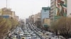 Vehicles caught in a traffic jam in Tehran after Israel and the United States launched strikes on Iran on February 28, 2026.