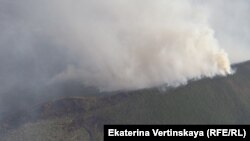 Irkutsk sebitindäki tokaý ýangyny.