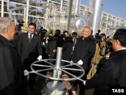 Президенты Китая и стран Центральной Азии на открытии газопровода Туркменистан-Китай, 15 декабря 2009 года.