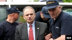 Branimir Glavas (center) was arrested on May 13.