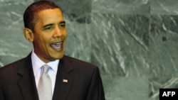 U.S. President Barack Obama speaks at the Summit on Climate Change at UN headquarters in New York.