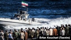 Iran's Naval exercises in Persian Gulf on 2016.