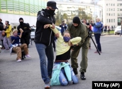 A photo made by a Tut.by journalist during anti-government protests in September 2020. The Belarusian website reached a large international audience during the violent police crackdowns.