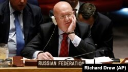 Russian Ambassador Vasily Nebenzya told the Security Council on January 22 that the conference will fail to bolster Middle East security.