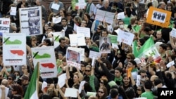 نمایی از یک تجمع در فرانکفورت آلمان در اعتراض به سرکوب ها در ایران 