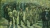 Belarus -- Painting of Vincen van Gogh "Prisoners exercising" 1890