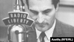 Germany -- Garif Soltan, Tatar-Bashkir language broadcaster with Radio Liberty. Munich, undated. 