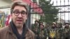 A video grab showing Vice New journalist Simon Ostrovsky reporting from Ukraine. 