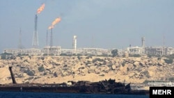A file photo of an oil field on Iran's strategic and economically important Kharg Island.