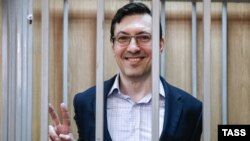 Александр Поткин (Белов) на суде в Москве (август 2014 года) 
