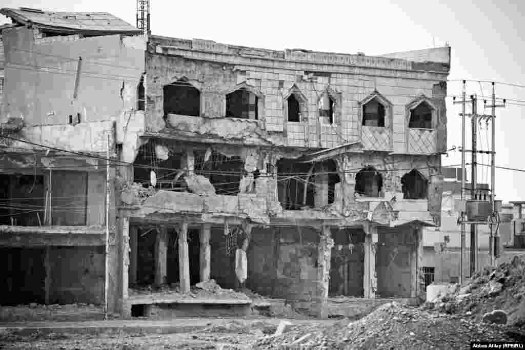 This government building in Kirkuk was largely destroyed by a suicide bombing in which more than 30 people died. 