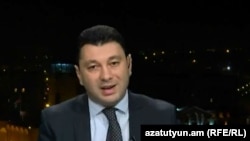 Armenia - Edward Sharmazanov, Armenian Parliament's vice-speaker, at Azatutyun TV's Yerevan studio, 21Nov,2014