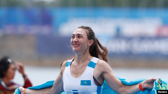 Александра Опачанова - бронзовый призер Азиатских игр. 23 августа 2018 года.