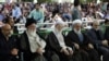 Iranian Conservative Clerics Ahmad Alamolhoda (2nd L), Ahmad Emami Kashani (C) and Kazem Sedighi (2nd R), in a gathering in Mashhad, undated.