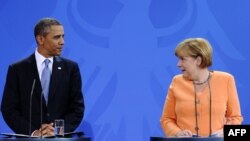 Barak Obama i Angela Merkel