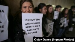 Protest anti-corupție.