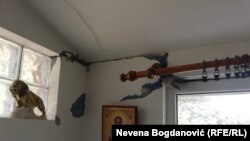 Oštećenja u kući porodice Danković u selu Ba