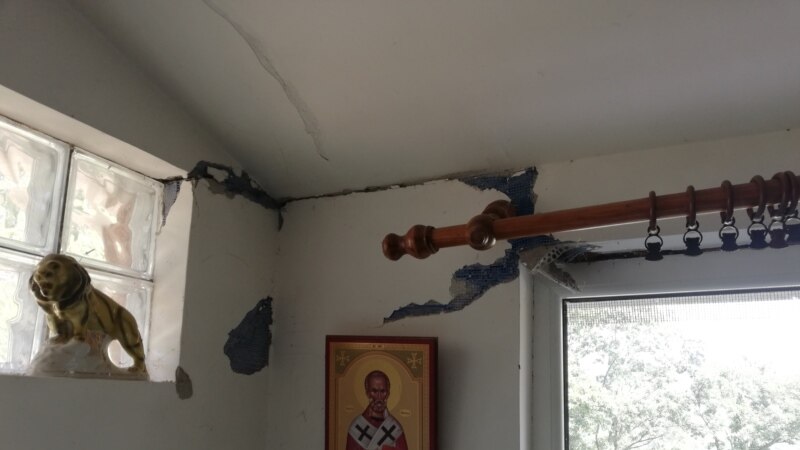 Oštećenja u kući porodice Danković u selu Ba
