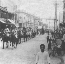 Китайская кавалерия в Харбине. 1929 год