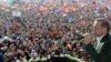 Turkish Prime Minister Recep Tayyip Erdogan addresses supporters during an election rally in Istanbul on March 23.