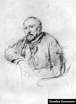 Николай Лесков. Рисунок Ильи Репина, 1888–1889