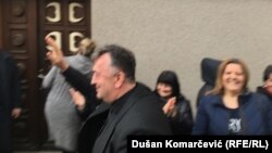 Milutin Jeličić Jutka stiže na suđenje u Brusu